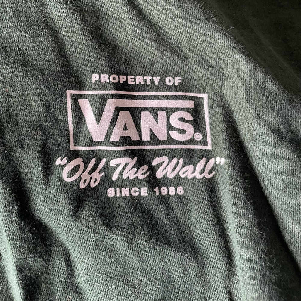 Mens dark green Vans short sleeve T shirt